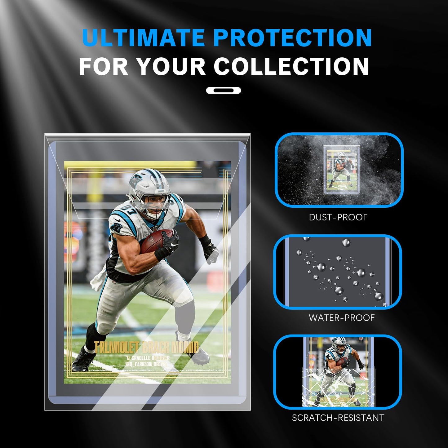 Top Loader Sleeves - Resealable Ultra Clear Penny Sleeves for 35PT-75PT Topload Card Holder, Prevent Scratches & Dust, Ultimate for Sports, Game