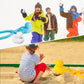 BravOne 4 Pcs/Set Snowball Maker Clips, Duck Shaped Snow Ball Maker Clips Clamps Outdoor Winter Play Snow Toys Plastic Sand Molds Clay Tools for Kids