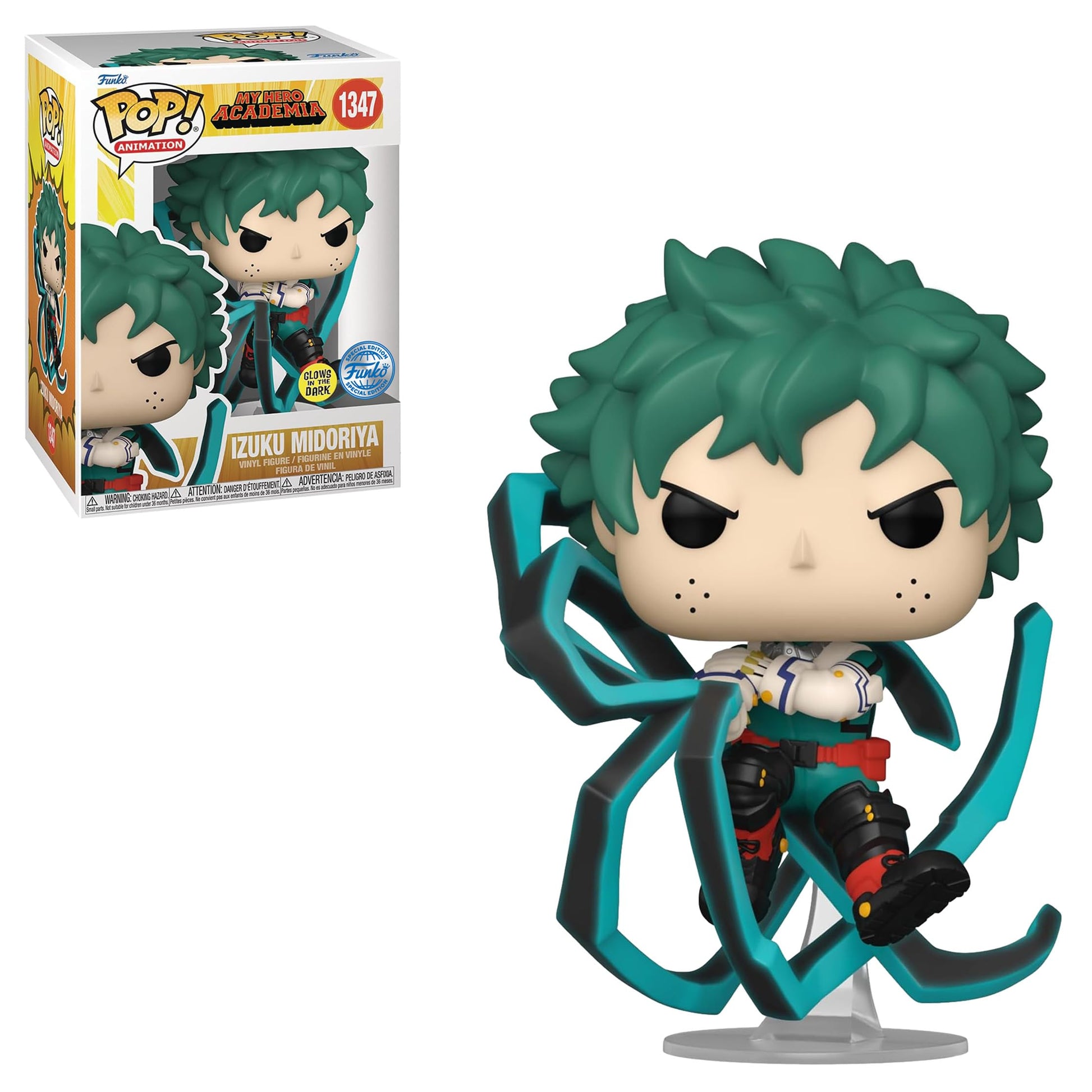 Pop! Animation: My Hero Academia - Deku Blackwhip Glow-in-The-Dark PX Vinyl Figure