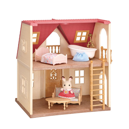 Calico Critters - Red Roof Home - Cozy Cottage - 2026 Edition Dollhouse - Kids Pretend Play House, Miniature Home Playset, Expandable Design, Ages 3+