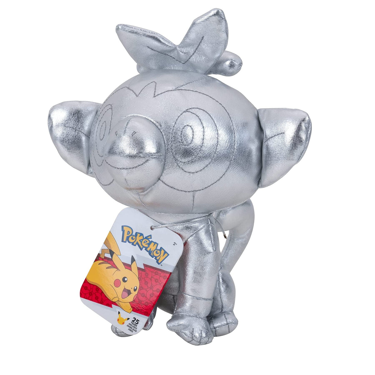 POKÉMON Select 8 INCH Plush - Silver SCORBUNNY