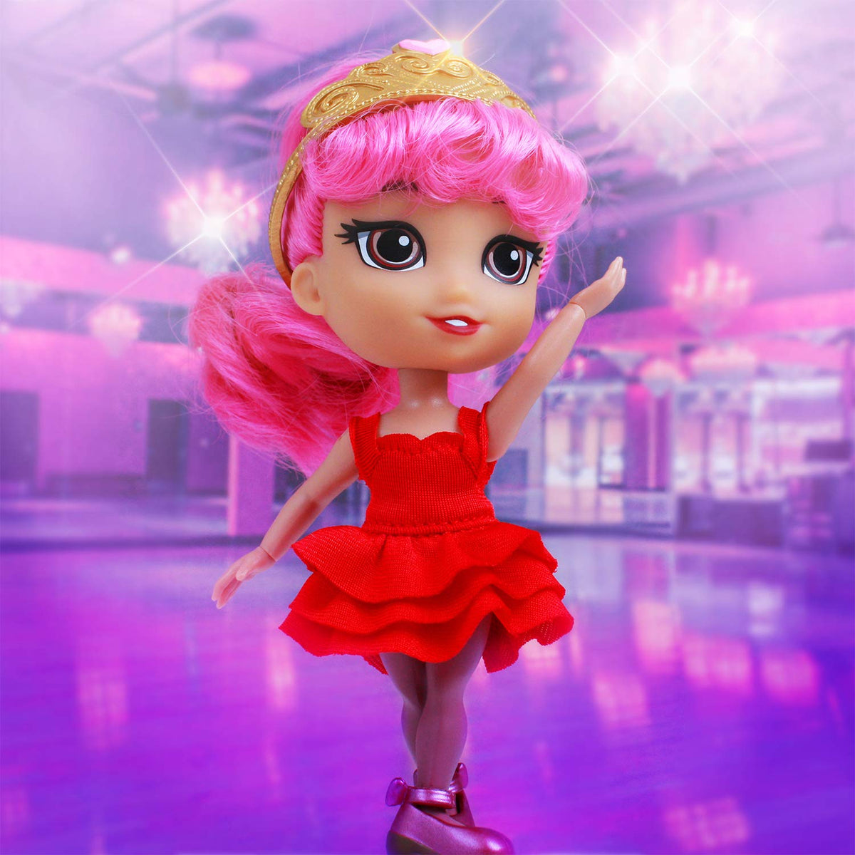 Loyal Subjects - for Keeps - Sophia Girl with Cupcake Keepsake Hot Pink 5" Action Figure (Net)
