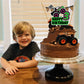 Big Truck Happy 3rd Birthday Cake Topper - It's the Perfect Car Themed Birthday Party or Truck Themed Party Decorations for Boys or Girls - SugarGera