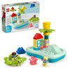LEGO DUPLO Town Water Park 10989 Educational Building Bath Toy Set for Toddlers Ages 2+, Features a Floating Turtle Ring and Water Bucket to Encourage