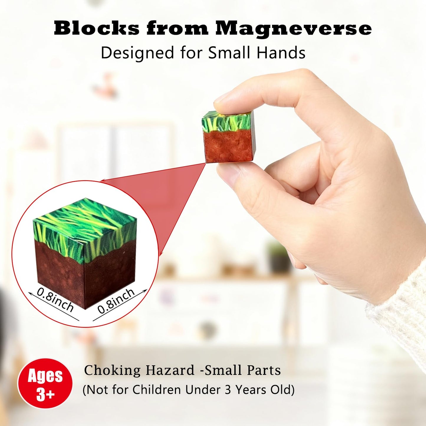 NYASFCH 200 PCS Magnetic Building Blocks,Magnet Toys for Kids, 3D Magnetic Blocks Cubes, Stacking Magnets, School STEM Sensory Toys,Birthday Gifts