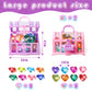 18PCS Diving Gems Pool Toys, Treasure Pirate and Big Colorful Acrylic Diamond Jewels, Diving Underwater Swimming Gift Toys for Kids.