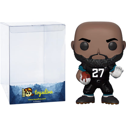Funko L e o n a r d F o u r n e t t e [J a g u a r s ]: P o p ! Football Vinyl Figurine Bundle with 1 Compatible 'ToysDiva' Graphic Protector