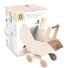 SPEEDY MONKEY Wooden Doll Stroller Pram Pretend Play Push Toy Toddlers