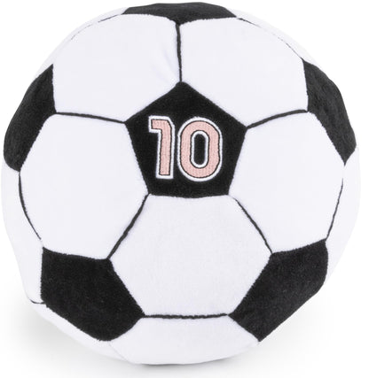 Jay Franco Messi Plush Pillow Buddy - Ultra-Soft Stuffed Plushie & Cozy Pillow, Official Licensed Product, 8 Inch, White - Messi's Ball