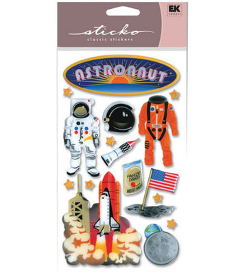 EK Success Sticko Plus Stickers, Astronaut