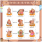 9 PCS Capybara Honeycomb Centerpieces Table Decorations Capybara Table Centerpieces for Capybara Party Supplies Birthday Party Decorations