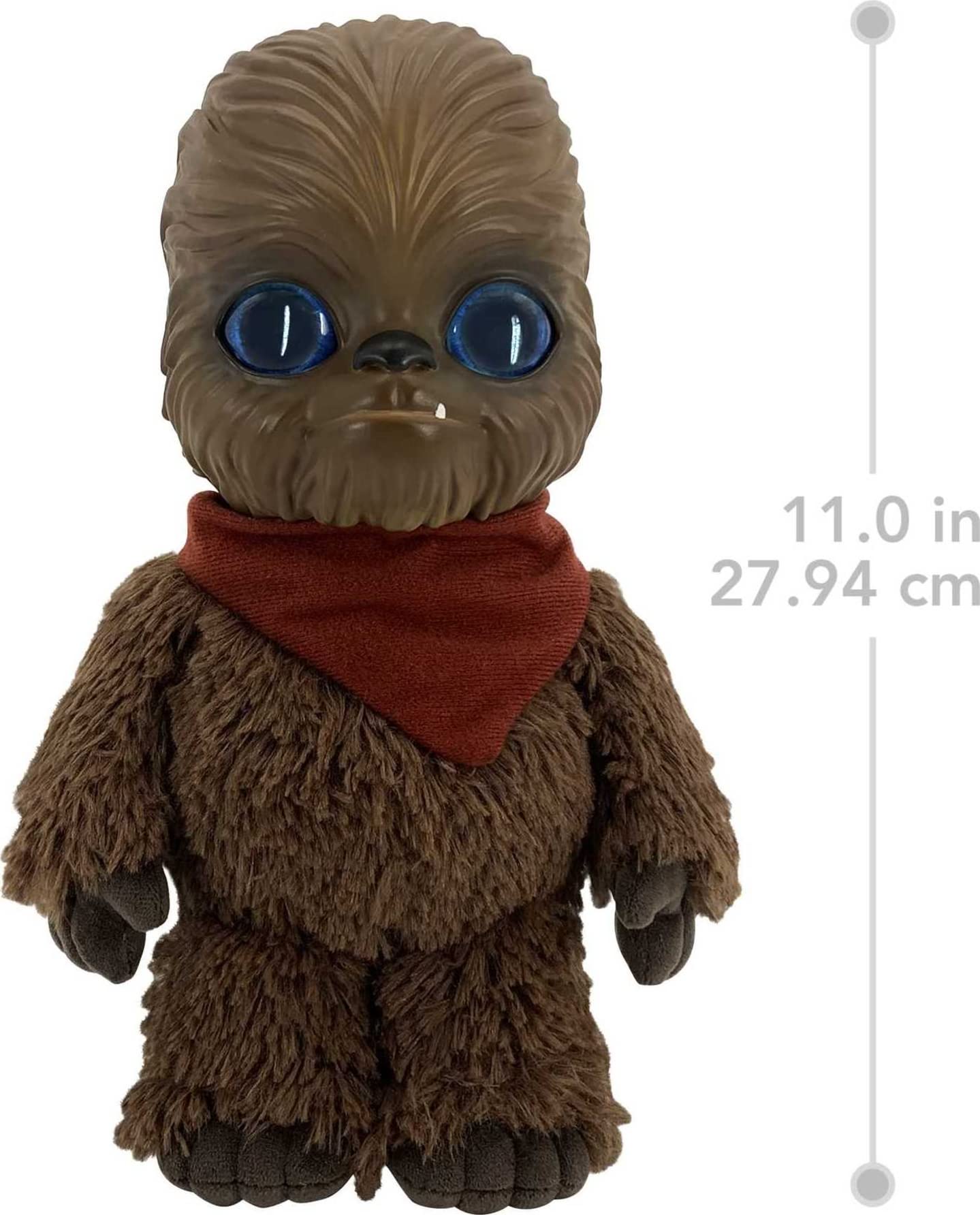 Mattel Star Wars Galactic Pals Plush Toy, Wookiee 11-inch Soft Doll Set with Carrier & Personality Profile Card for Personalized Experience