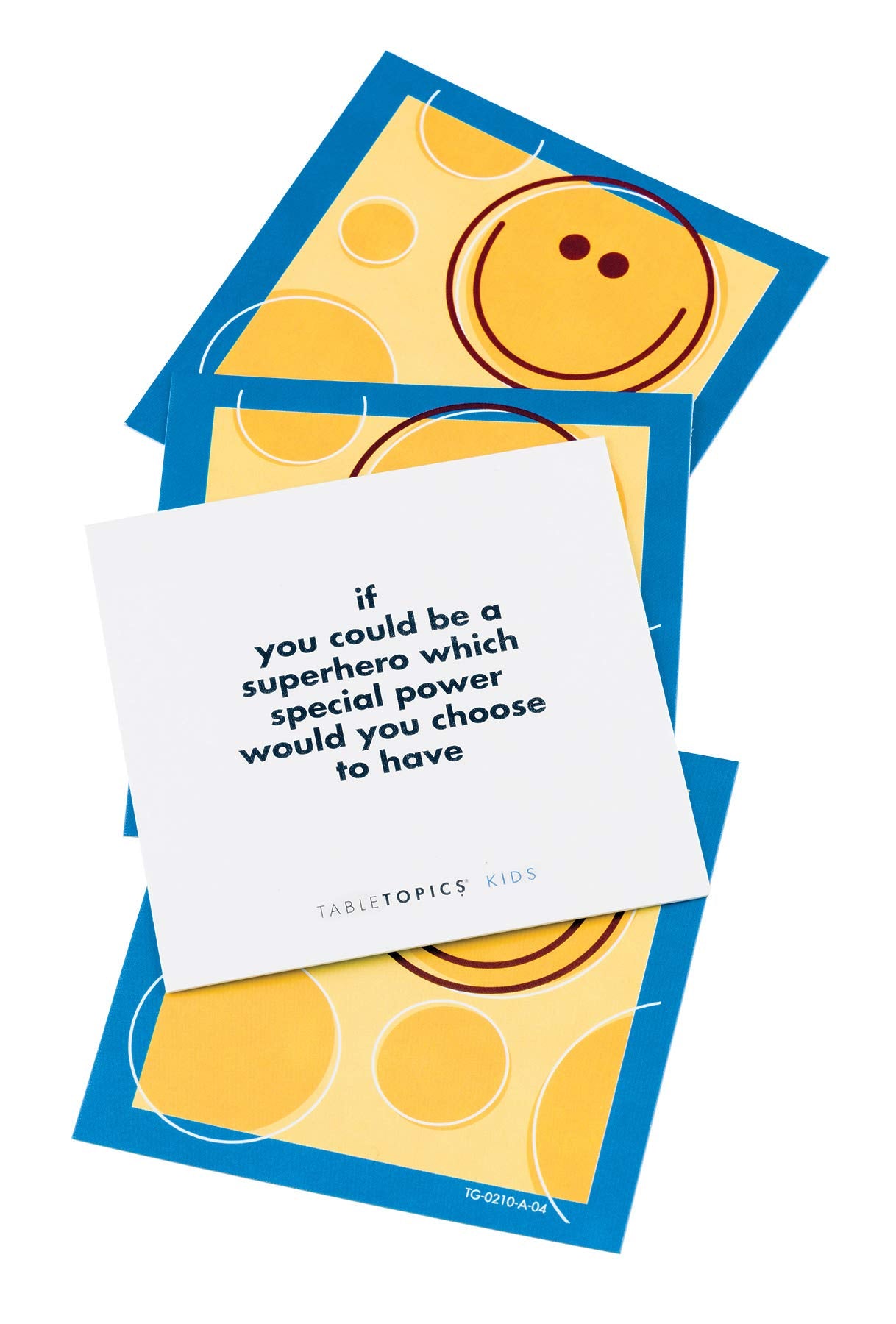 TableTopics Kids "To Go" Question Game with Conversation Cards for Kids - 40 Conversation Starters for Families to Play at the Dinner Table, Family