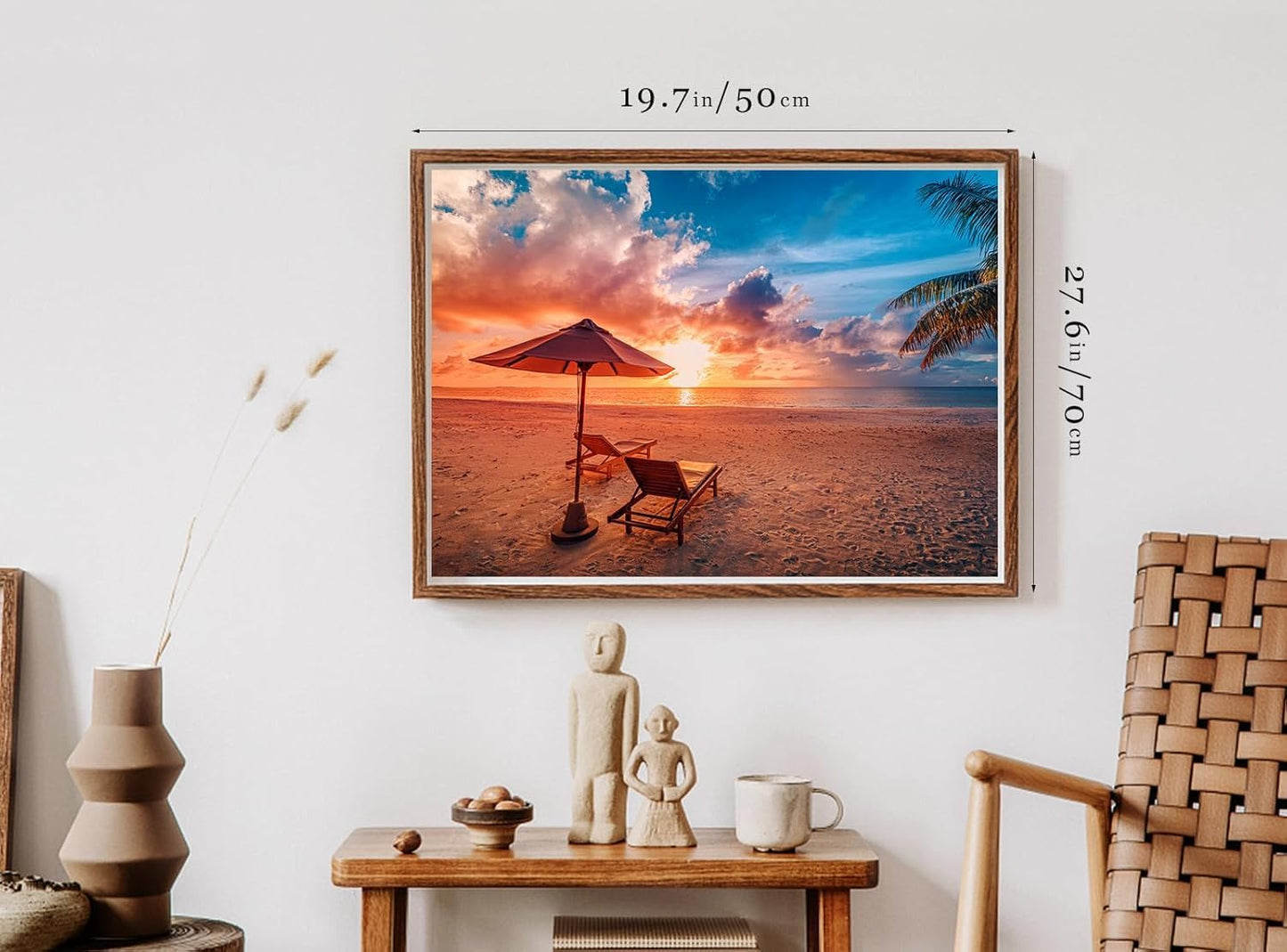 Jigsaw Puzzles 2 Pack 1000 Pieces Puzzles for Adults - Hawaii Beach & Lake at Sunset Nature Landscape Impossible Challenging Puzzles for Home Decor