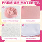 Ciunura Doll Car Seat for LABUBU, Handmade Bean Bag Sofa with Blue Earphone, Anti-Slip Bottom?Cute Dispaly Accessories for 5.9-6.7in Dolls(Pink)
