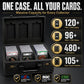Poshy Graded Card Case - Durable PSA Slab Case with Combination Lock - 3 Row Graded Card Storage Box with 6 Foam Inserts - Compatible with PSA, GMA
