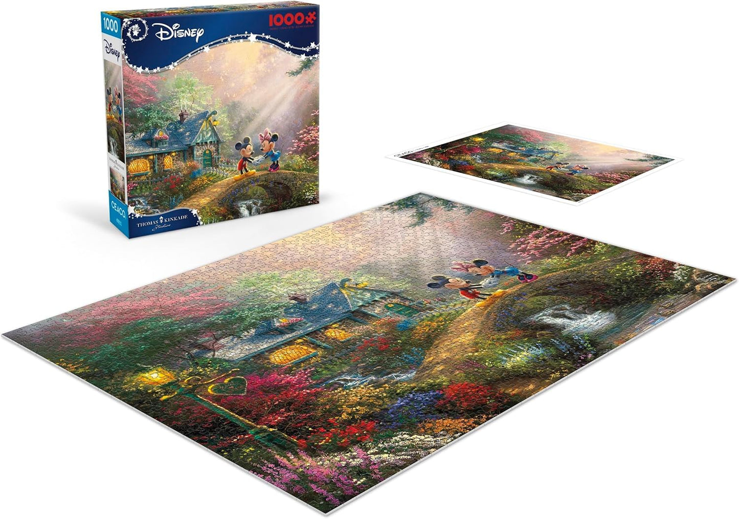 Ceaco - Thomas Kinkade Disney - Mickey and Minnie - 1000 Piece Puzzle