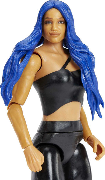 WWE Sasha Banks Basic Action Figure, Posable 6-inch Collectible for Ages 6 Years Old & Up