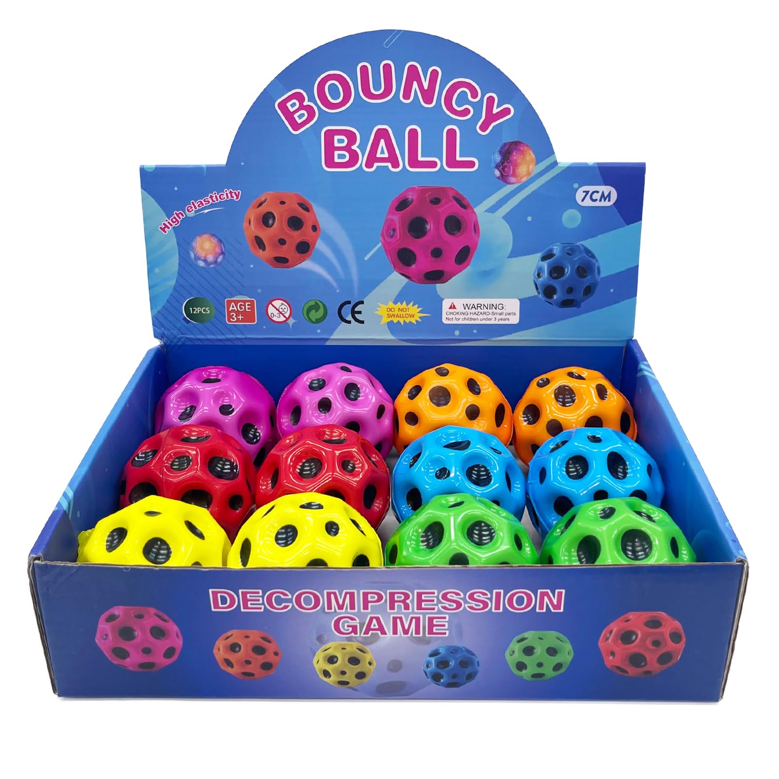 TLQSM Super Bouncing Ball,Children's Super Hot, Easy to Grasp and Capture Suitable for Children of All Ages, Indoor and Outdoor Games