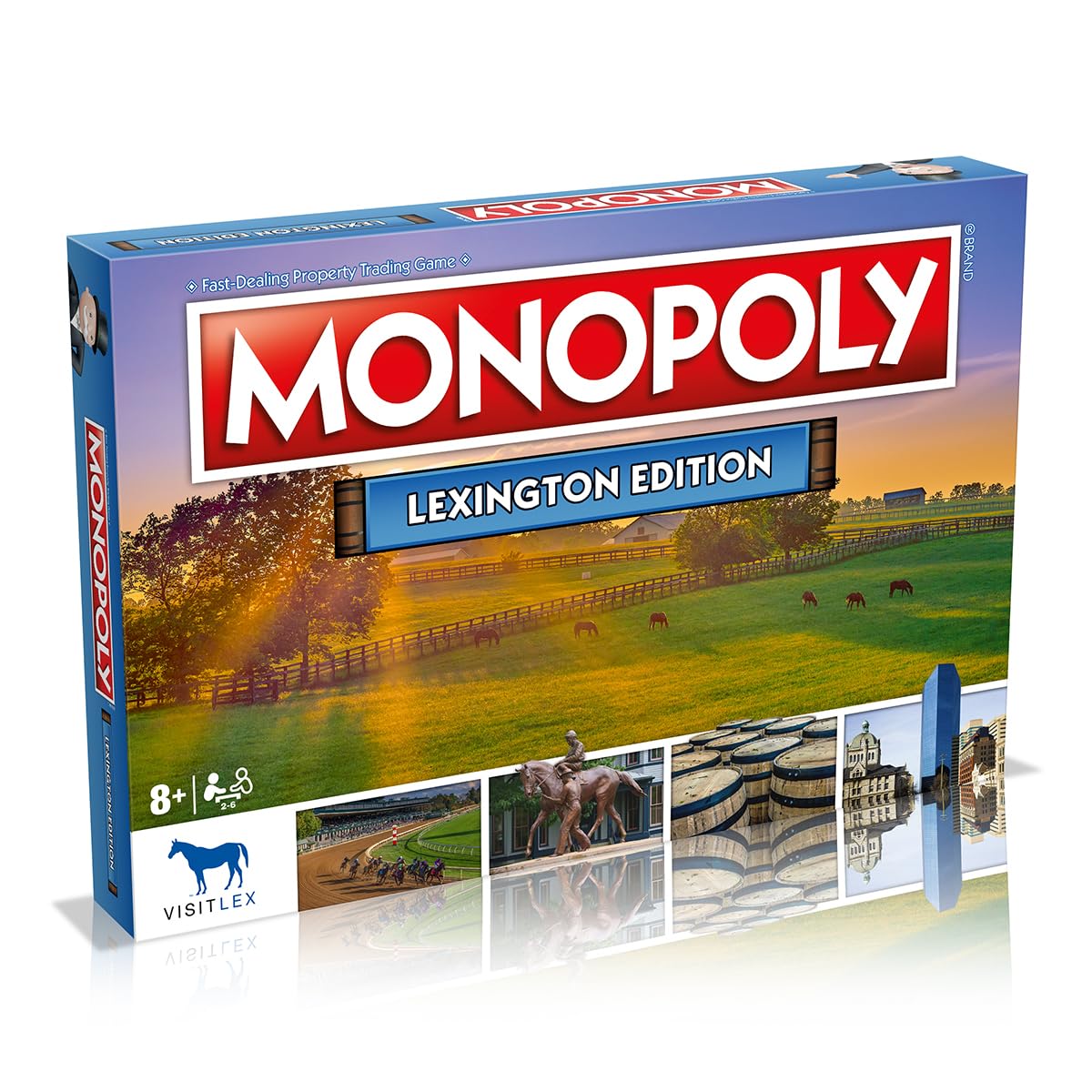 Monopoly Board Game Lexington Edition: 2-6 Players Family Board Games for Kids and Adults, Board Games for Kids 8 and up, for Kids and Adults, Ideal