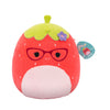 Squishmallows Original 12in Scarlet The Red Strawberry with Glasses and Flower Pin - Official Jazwares Plush (Medium-Sized)