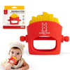 French Fries Baby Teething Toys - Teething Mitten, Baby Chew Toy, Teethers for Babies 3-6 Months and 6-12 Months, Newborn Essentials Must Haves