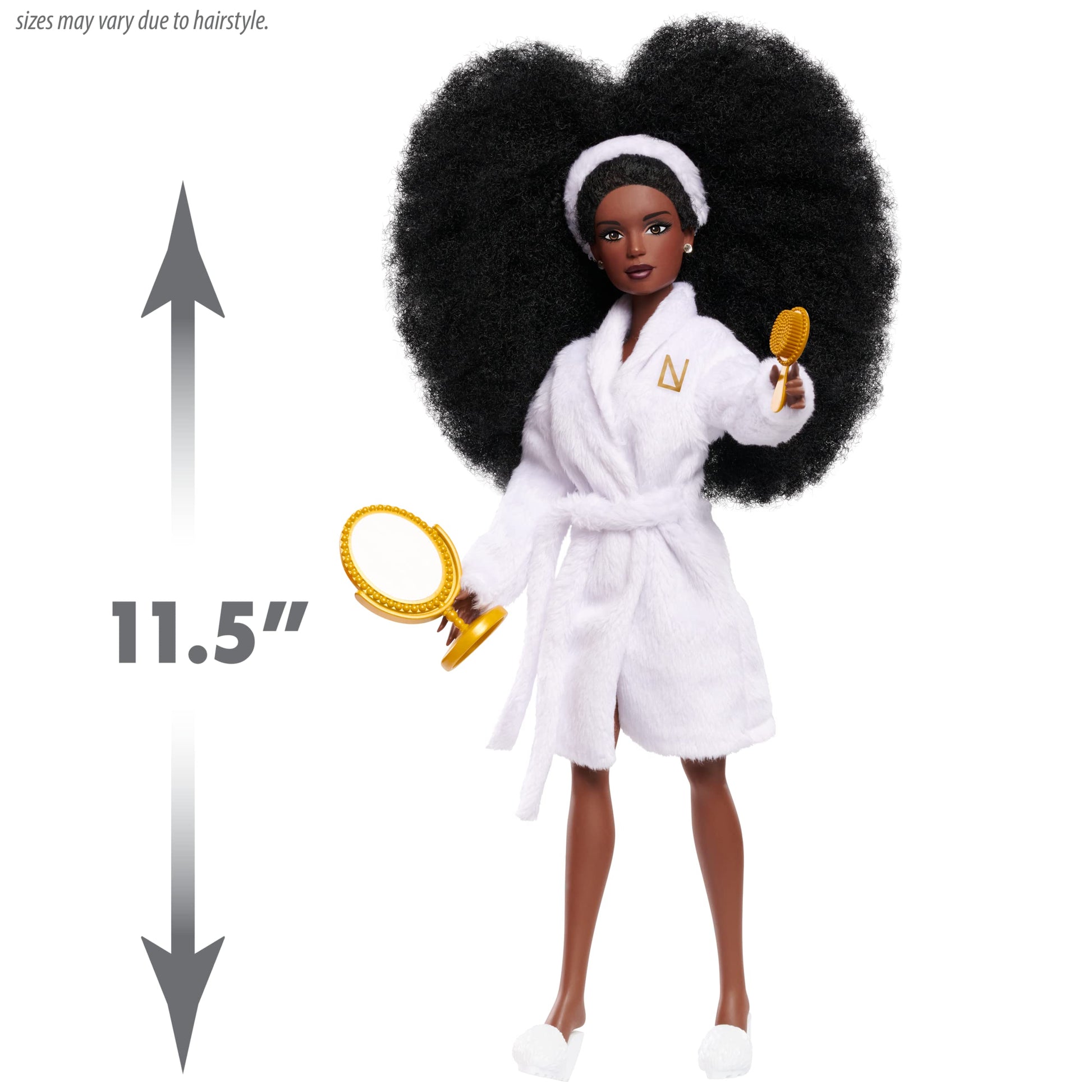Naturalistas Fashion Pack Wash Day 5-Piece Outfit and Accessories Set for 11.5-Inch Tall Naturalistas Dolls, Designed and Developed by Purpose Toys