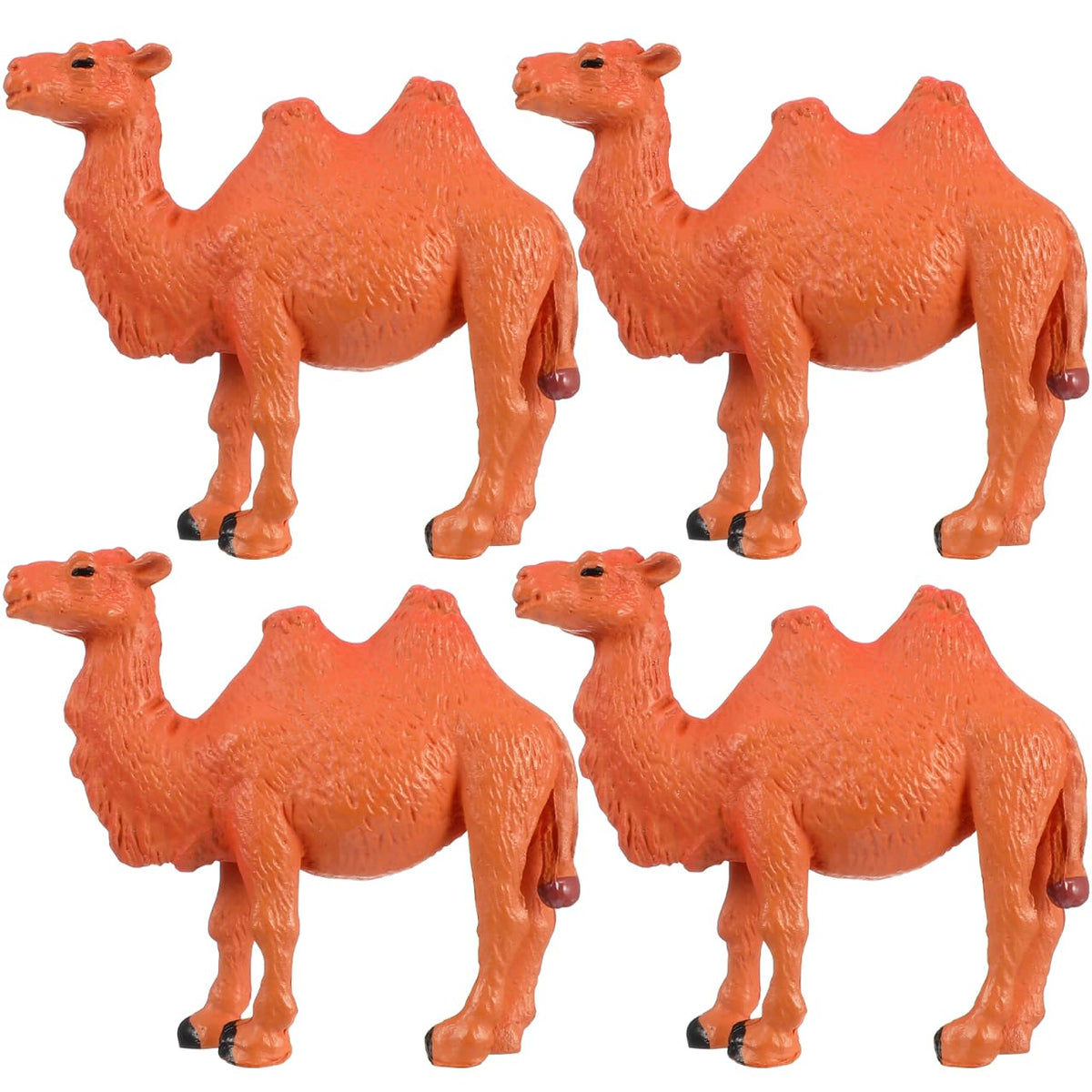 STOBOK Camel Models Miniature Camel Figurine Animal Model Desktop Ornaments, Pack of 4
