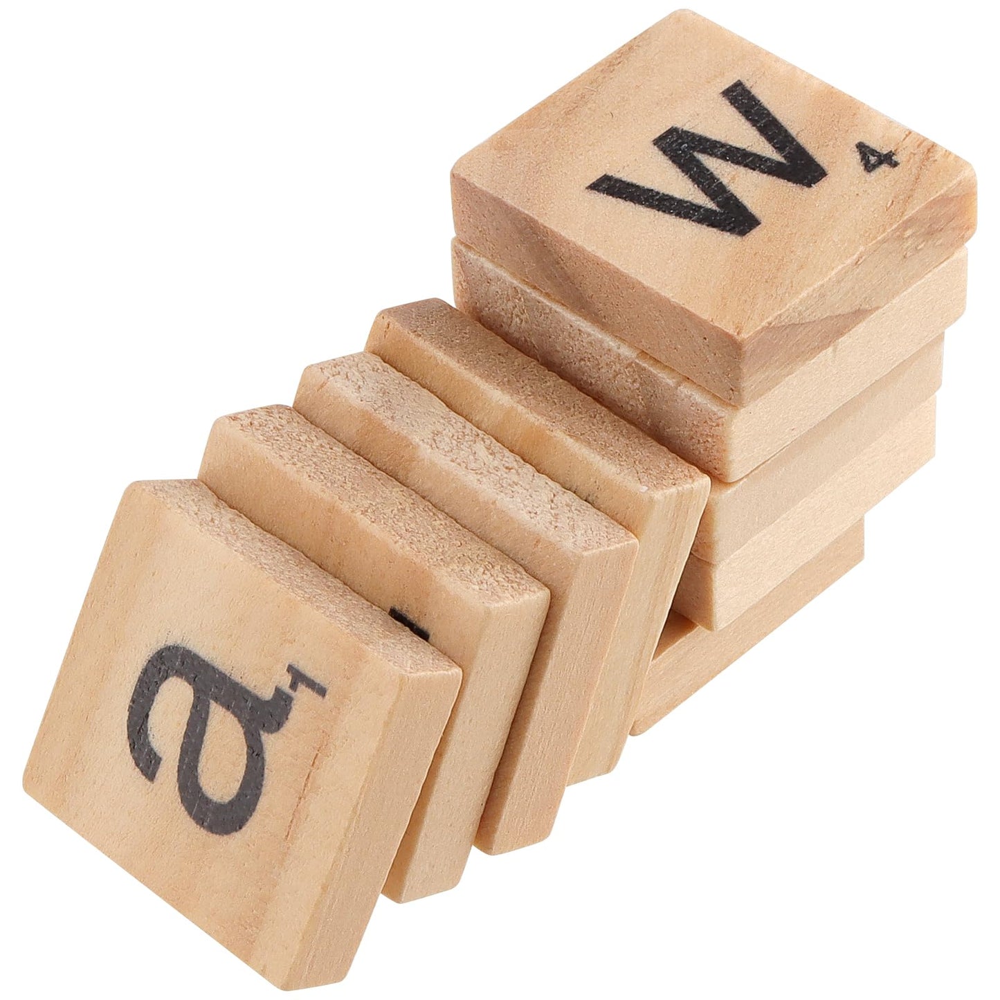 ZEONHAK 1200 PCS Wooden Letters Tiles, Small Letter Tile for Crafts, Wooden Alphabet Letter Tiles for DIY Decoration, Craft Projects, Spelling