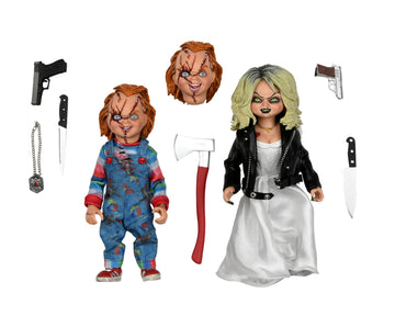 NECA Bride of Chucky - Chucky and Tiffany 2-Pack - 8" Clothed Action Figure