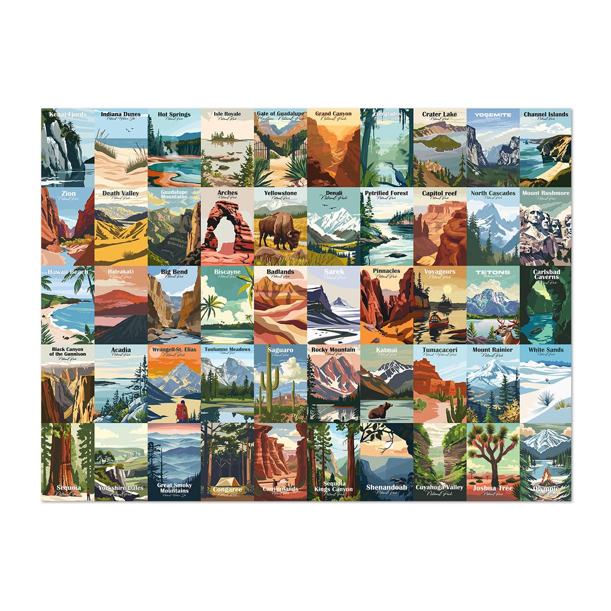 Buffalo Games - Our National Parks - 1000 Piece Jigsaw Puzzle for Adults