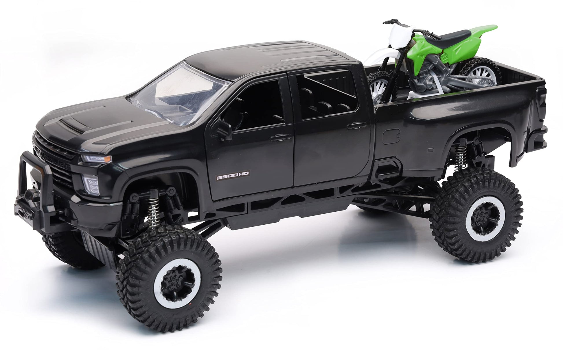 New-Ray X-Treme Adventure Chevrolet 3500 HD Off Road with Dirt Bike Playset