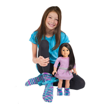 American Girl Slippers Knitting Kit