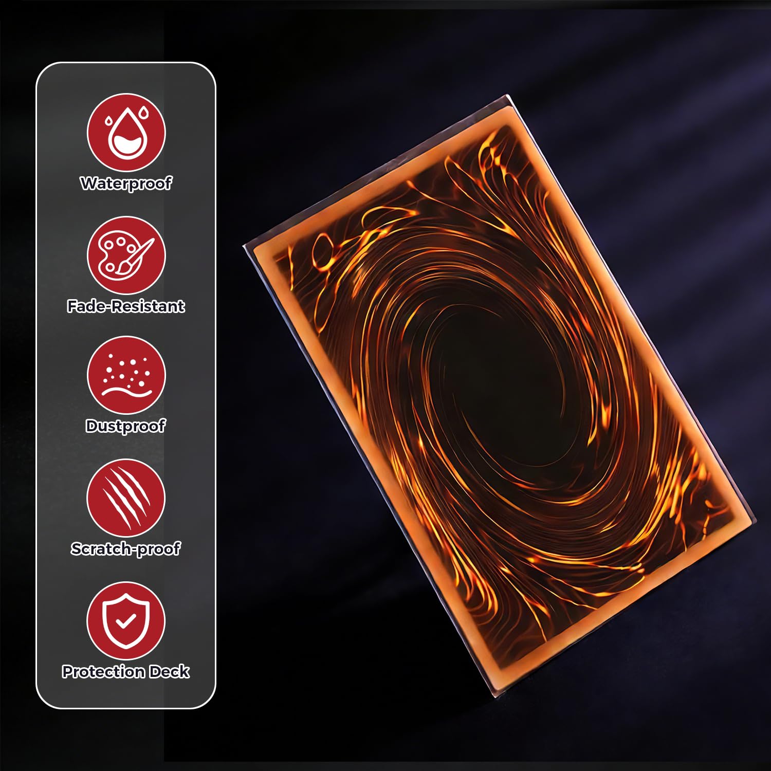 DeElf 1000ct Clear Card Sleeves Perfect Fit for Yu-Gi-Oh Game Cards 59 mm x 87mm