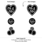 Big Dot of Happiness Mr. and Mrs. - Black and White Wedding or Bridal Shower Centerpiece Sticks - Table Toppers - Set of 15