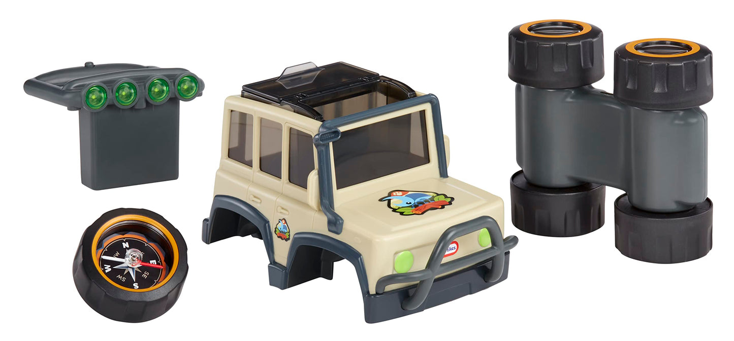 Big Adventures Binocular Searching Safari SUV STEM Toy Vehicle with Binoculars, Flashlight, and Compass for Girls, Boys, Kids Ages 3+