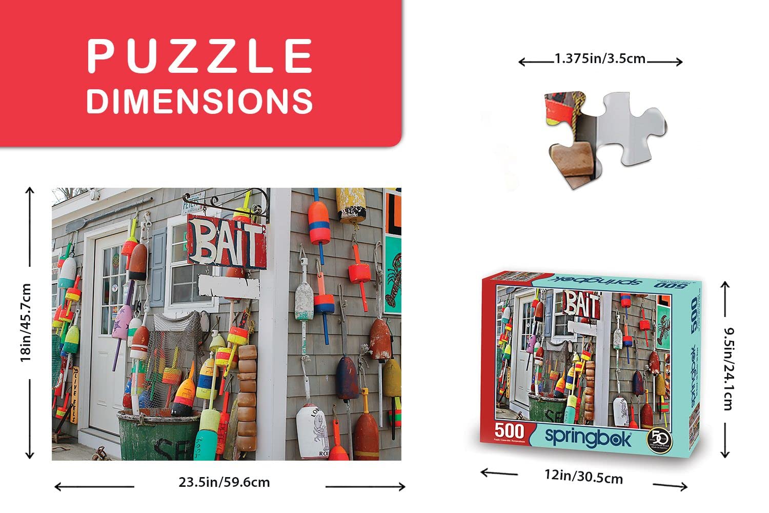 Springbok's 500 Piece Jigsaw Puzzle Oh Buoy!, Multi