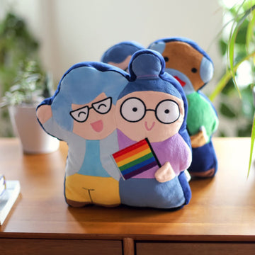 Hashtag Collectibles Gay Valentines - Love Wins Plush Pillow - Grandmas