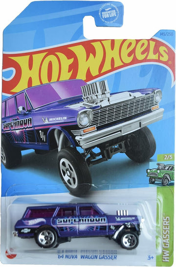 Hot Wheels '64 Nova Wagon Gasser, HW Gassers 2/5 [purple] 145/250