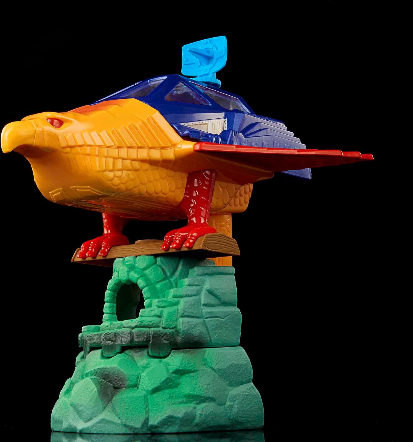 Masters of the Universe Origins Playset with Toy Plane & Accessories, Point Dread Mystical Outpost & Talon Fighter Jet, 5.5-inch Scale