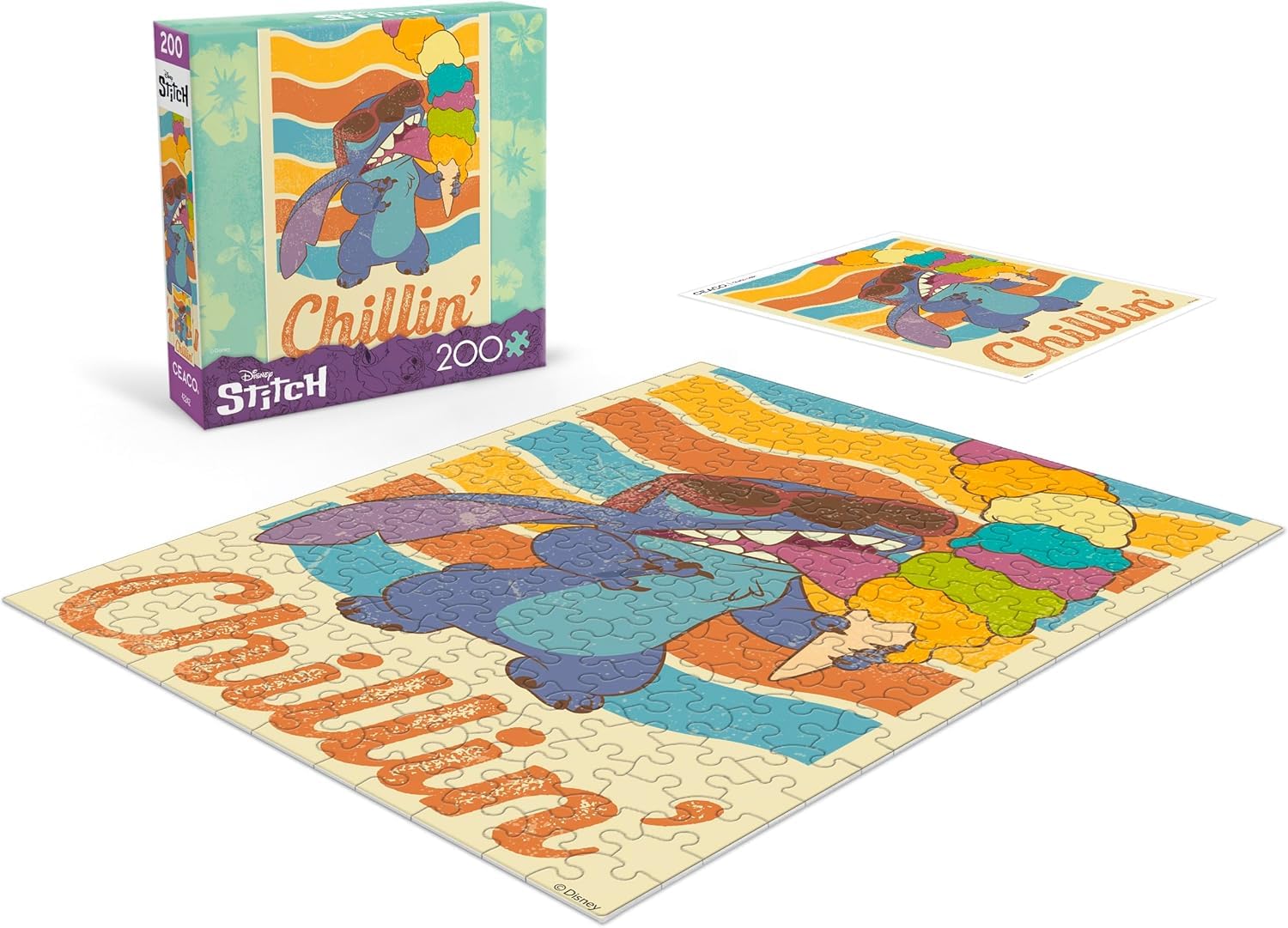 Ceaco - Disney Stitch Wear - 200 Piece Jigsaw Puzzle for Kids Ages 8-12