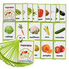 20PCS/Set Vegetable Kids Gifts English Flash Cards Pocket Card Educational Learning Baby Toys for Children Pre-Kindergarten