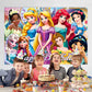 CICICO Princess Wall Decor Backdrop for Princess Themed Birthday Decorations, Green Polyester Banner for Birthday Party Supplies (5x3ft)