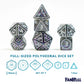 FanRoll 16mm Resin Poly DND Dice Set: Framed Void, Role Playing Game Dice for Dungeons and Dragons