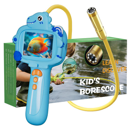 Pozifu Kids Borescope Camera with Light, 2.4" Screen Kids Endoscope, Science Kits STEM Educational Toys for Boys & Girls Ages 4-12, Birthday Gifts