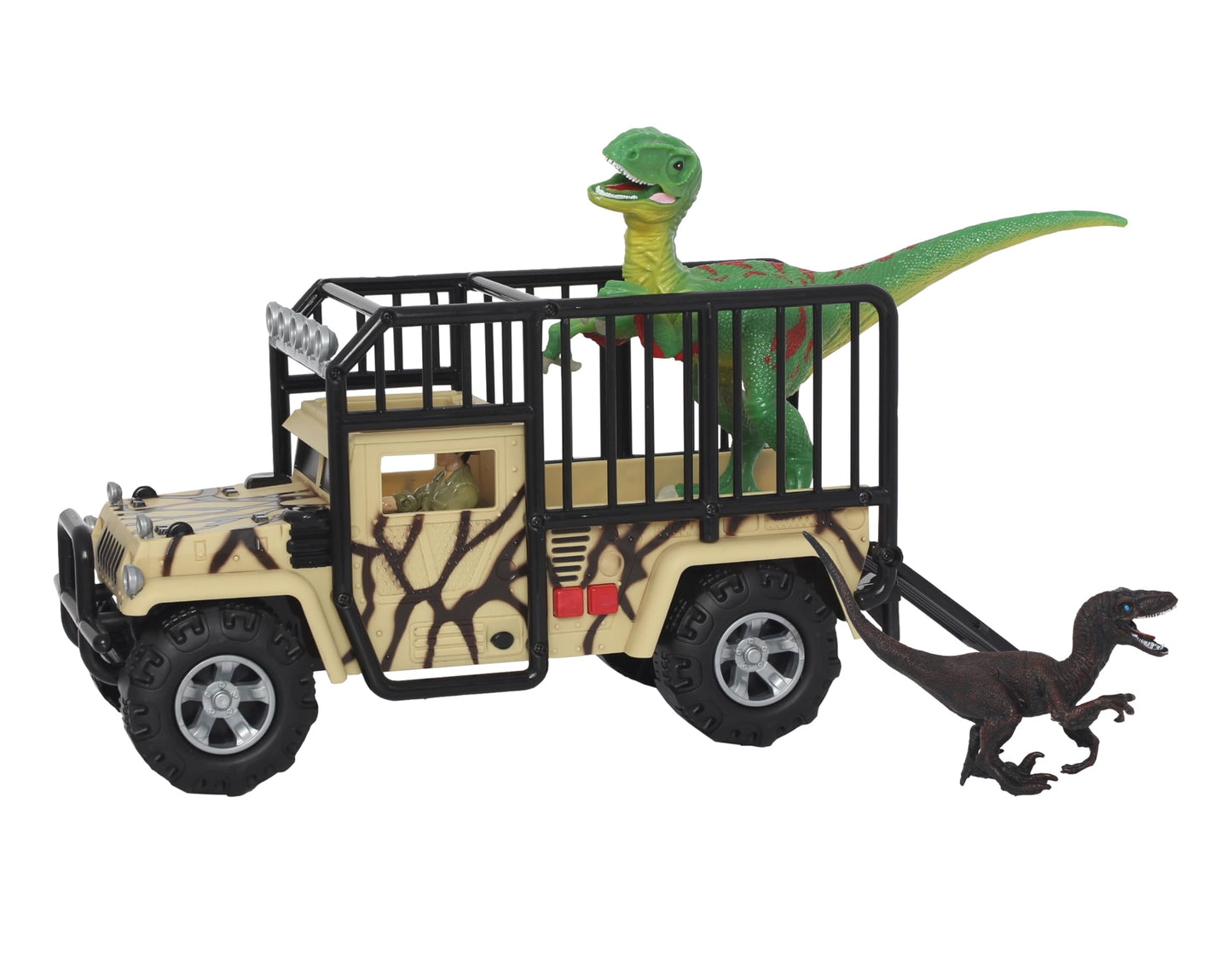 Animal Planet Dino Expedition Playset - Transport Truck with Lights & Sounds, Dinosaurs, Action Figure & Accessories for Kids Ages 3+