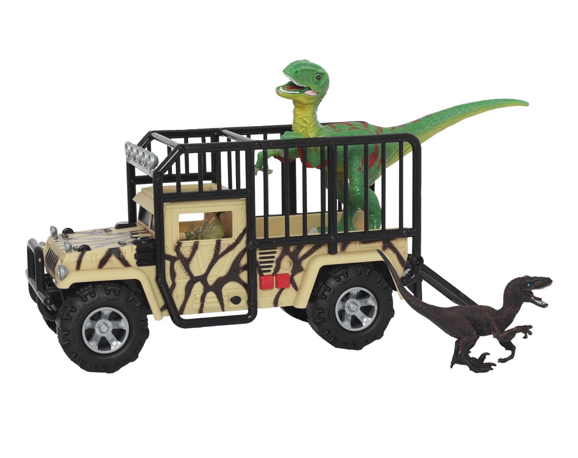 Animal Planet Dino Expedition Playset - Transport Truck with Lights & Sounds, Dinosaurs, Action Figure & Accessories for Kids Ages 3+