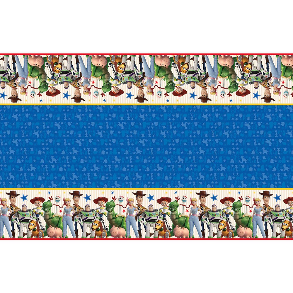 Disney Toy Story 4 Rectangular Plastic Table Cover - 54" x 84", 1 Pc