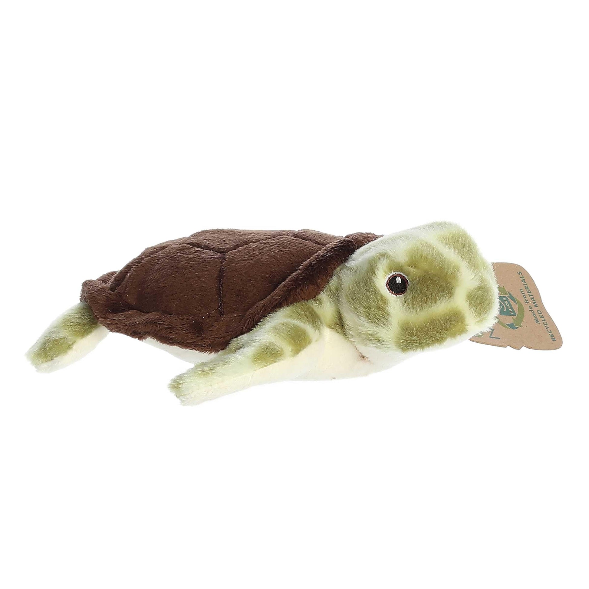 Aurora® Responsibly Made Eco Nation™ Eco Softies™ Sea Turtle Stuffed Animal - Ideal for Playtime Adventures - Perfect for Birthdays or Just Because