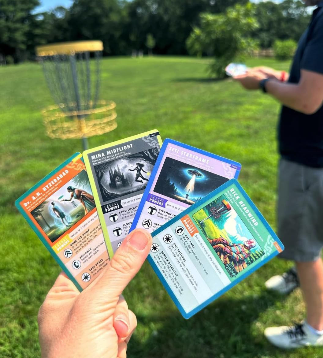 Legends of the Chains: On-Course Disc Golf Card Game - Choose a Character & Unchain Your Destiny - Best Gift for Disc Golf Players